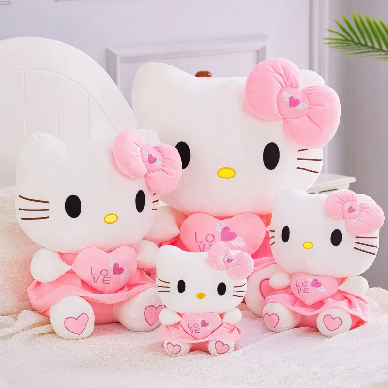 Плюшевая Милая подушка Hello Kitty 25 см игрушка-Кот кукла аниме-фигурка Детская милая