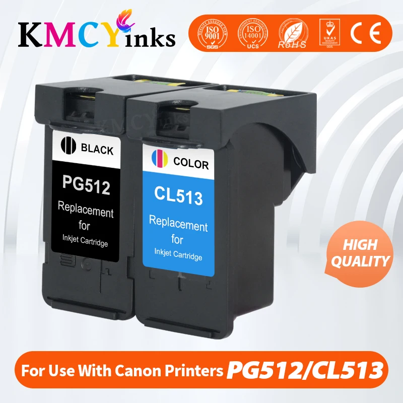 Чернильный картридж KMCYinks PG512 CL513 512XL 513XL совместимый с Canon pg 512 cl 513 Pixma mp230 mp250 MP240 MP270