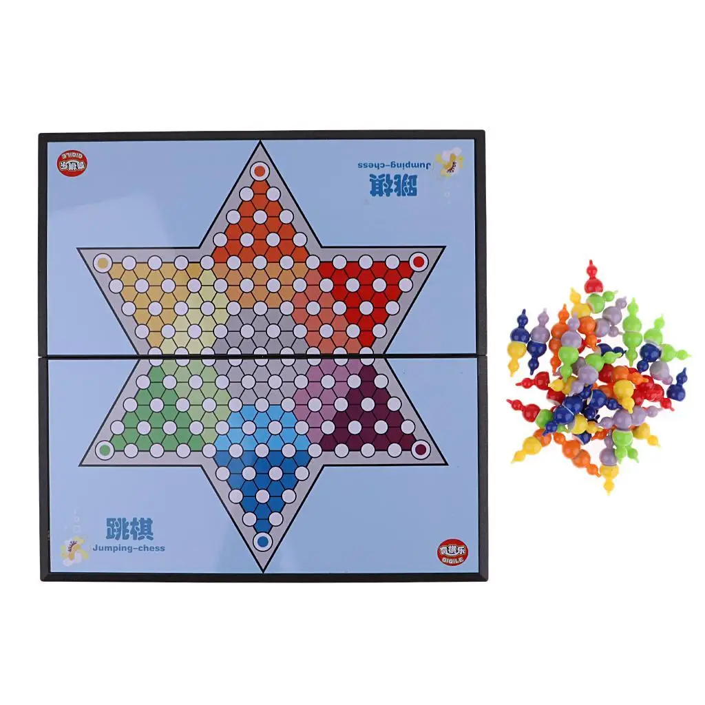 

Folding Chinese Checkers Chess Game for Families, And Children