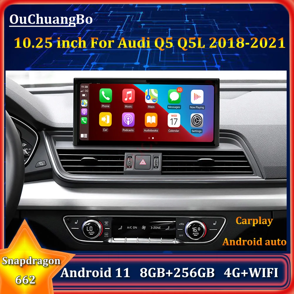 

Ouchuangbo автомобильный радиоприемник, экран 10,25 дюйма, Android 11, 8 ГБ + 2018 ГБ