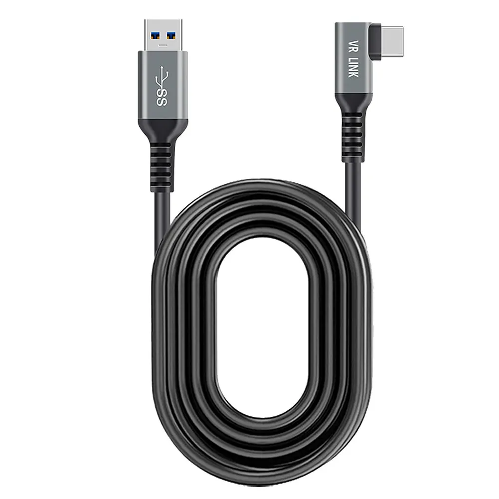 

Кабель USB 3,2 Gen 1 для Oculus Quest 2, кабель для передачи данных Oculus Type-C к USB-A, быстрая зарядка, 5 м, паровые аксессуары VR