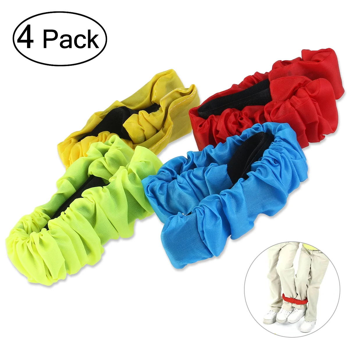 TINKSKY 4-цветная эластичная веревка для гоночной игры на 3 ножках (случайный цвет)