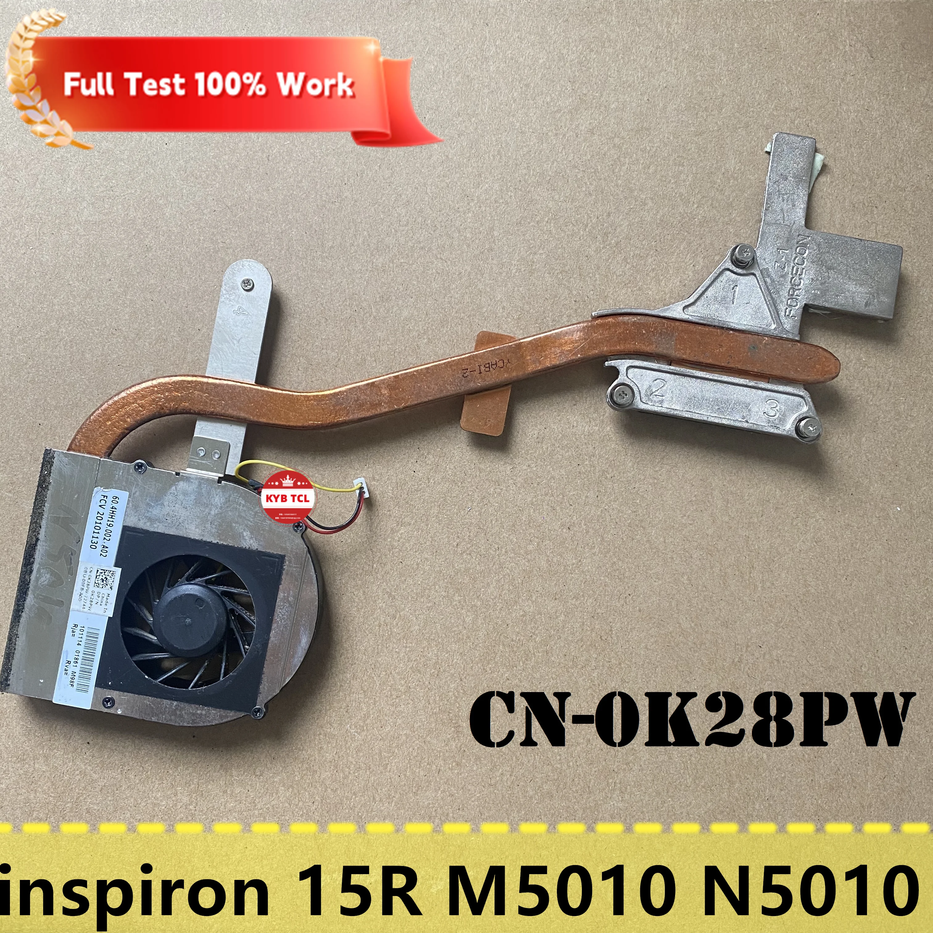 Вентилятор охлаждения процессора ноутбука или радиатор для DELL inspiron 15R M5010 M501R N5010