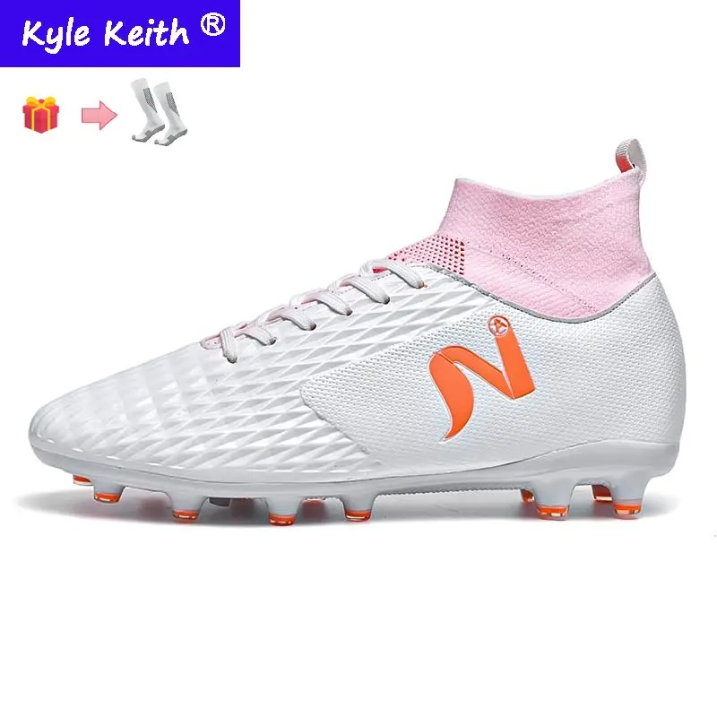 Outdoor Men Boys Soccer Shoes TF/FG Football Boots High Ankle Big Kids Cleats Training Sport  Sneakers Chuteira Campo enlarge