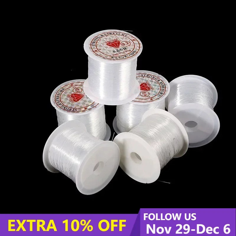 

0.2-1mm Fishing Line For Beads Wire Clear Non-Stretch Nylon String Beading Thread Cords For Jewelry Making Supplies Wholesale