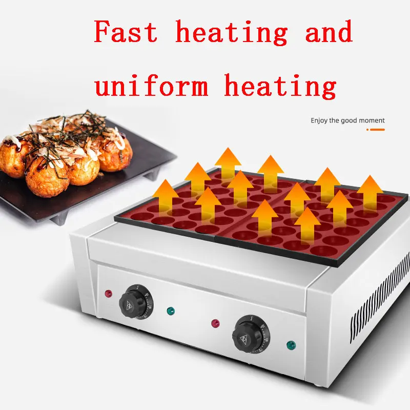 

Для выпечки с 56 отверстиями, электрические вафельные шарики осьминога, стандартная сковорода для гриля, профессиональные инструменты для приготовления пищи, кухонное оборудование