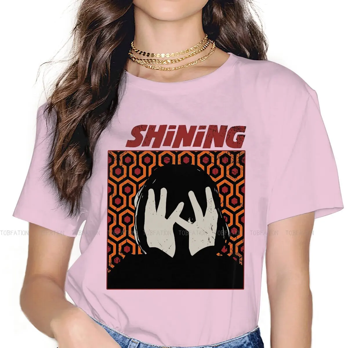 

Proud Halloween Unique TShirt for Girl The Shining Horror Suspense Movie Jack Torrance Hip Hop Gift Idea T Shirt Short Sleeve