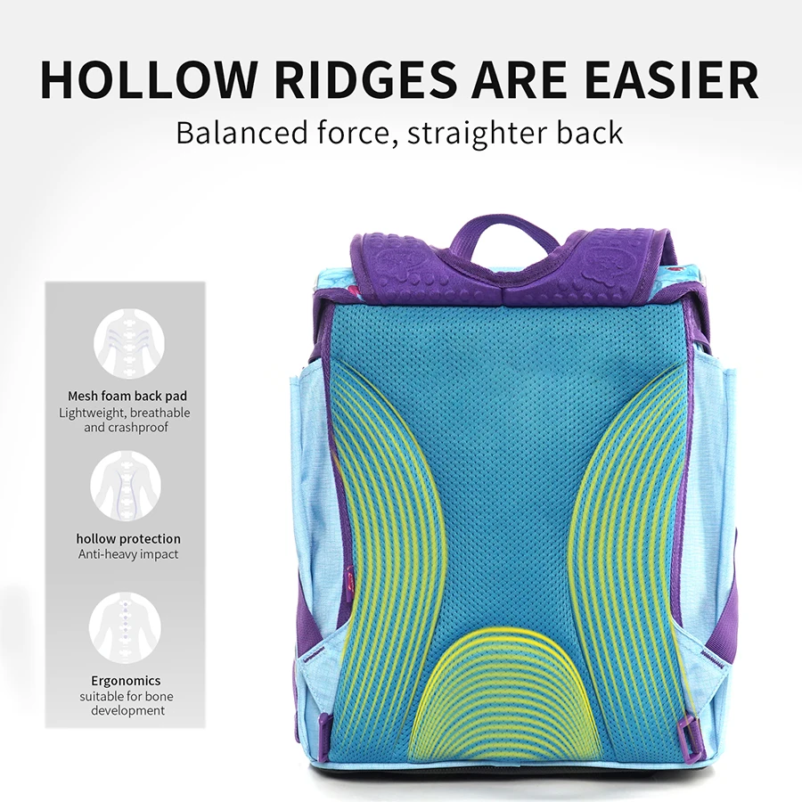 Kids Brand 8-128 Forest Elk School Bags for Girls 3D Orthopedic Backpack Children Grade 1-3-6 Cartoon Schoolbag Mochila Infantil