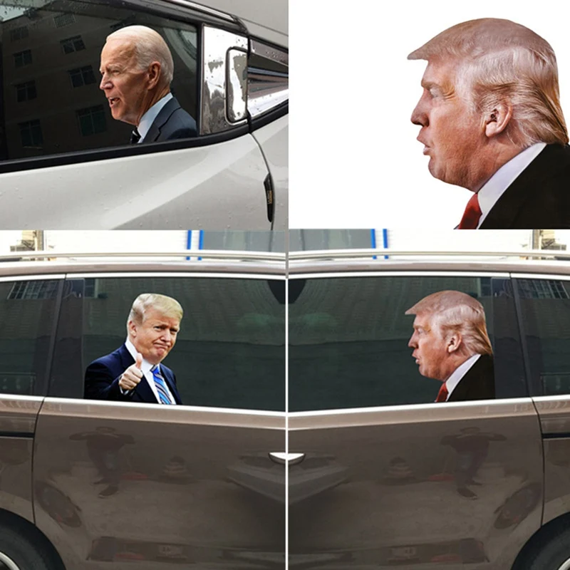 

25*32cm Car Exterior Window Sticker Trump Sticker Passenger Side window Creative Decals uto Decoration ccessories
