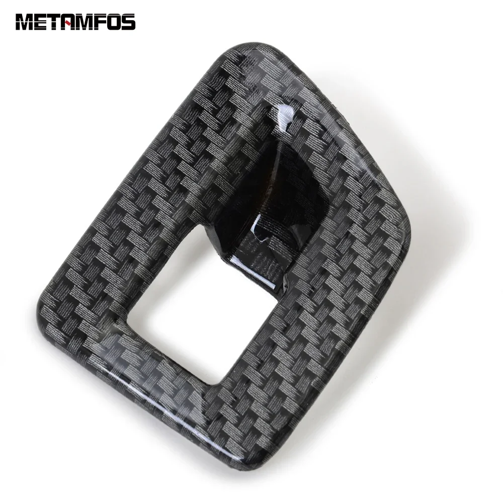 

Аксессуары для интерьера для Volkswagen VW Atlas Teramont 2017-2020 2021, углеродное волокно, задняя кнопка переключателя двери багажника, накладка