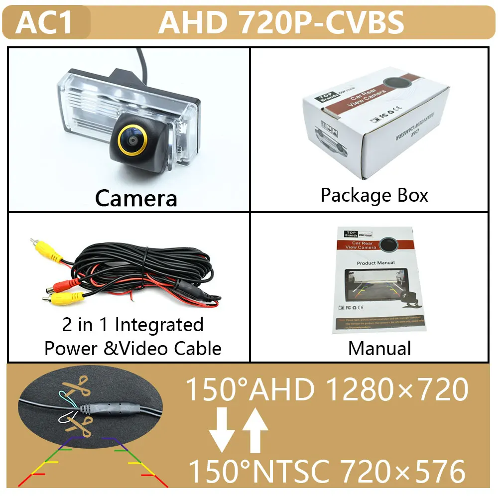 

Камера заднего вида для Toyota Land Cruiser 170 LC200 1080-200