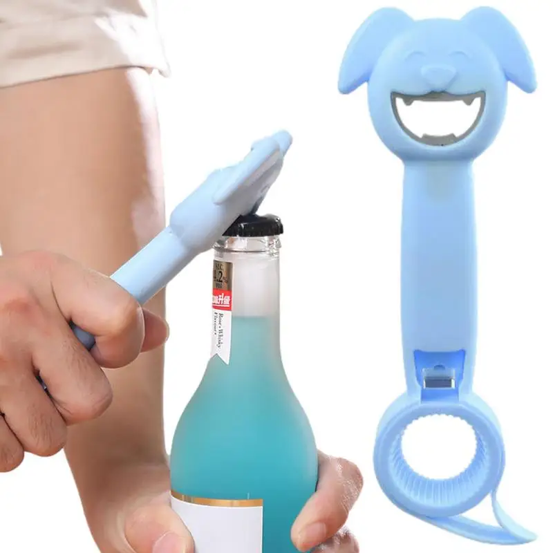 

New 4 in 1 Beer Bottle Opener Multifunctional Destapador De Cerveza Mujer Can Opener Kitchen Gadget Bar Tool Accessories