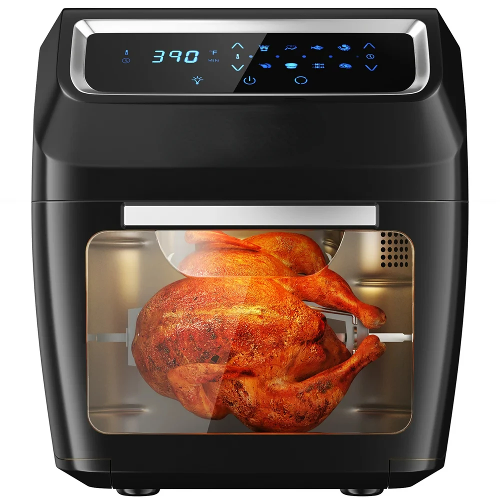 

Electric Air Fryer Oven 8-In-1 Rotisserie Dehydrator w/Accessories
