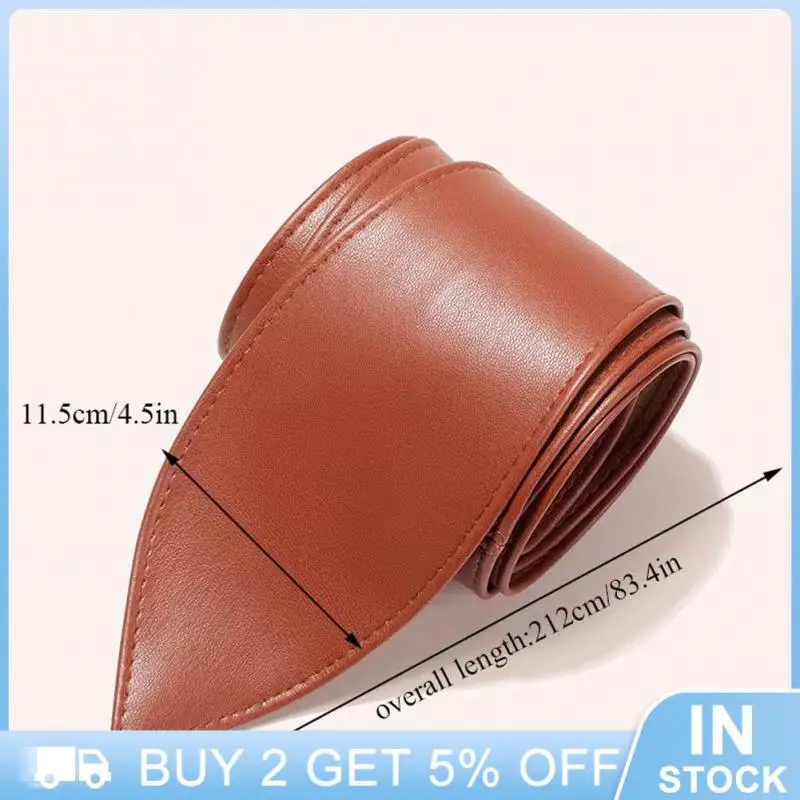 

Soft Women Belt Unique Dress Decoration For Women Luxurious In-demand Long Leather Bow Belt Feminine Elegant Lace-up Accessory