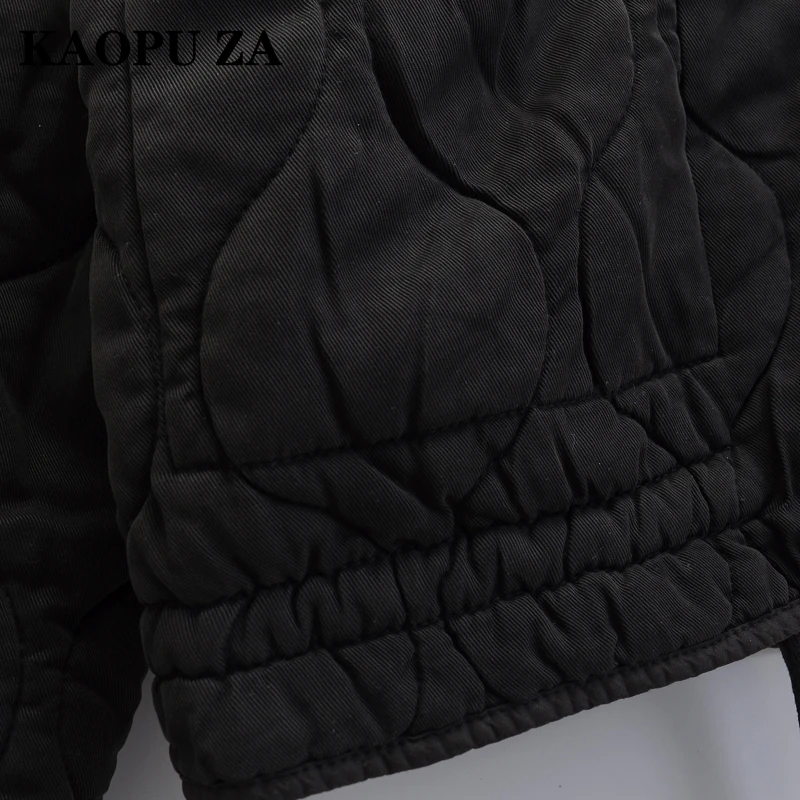 Женская зимняя теплая куртка kAOPU ZA Свободный Повседневный Хлопковый жакет с