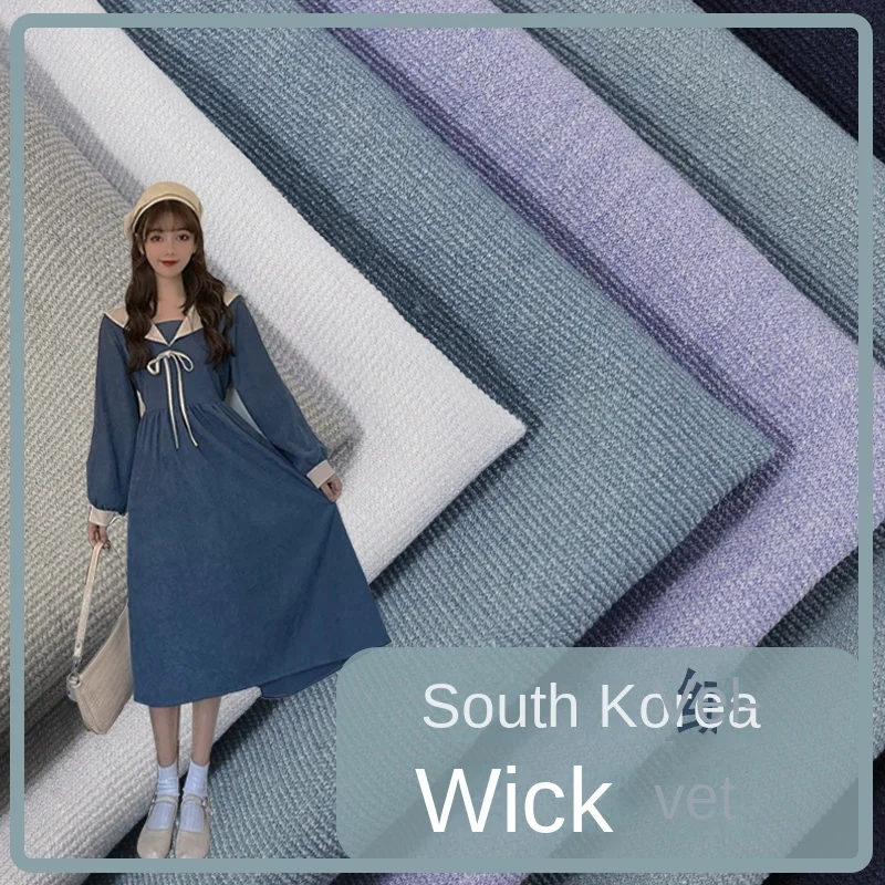 

Fine Corduroy Fabric Solid Color Autumn Winter Suit Coat Sofa Nylon Rayon Material Cloth Per Meter for Sewing Diy