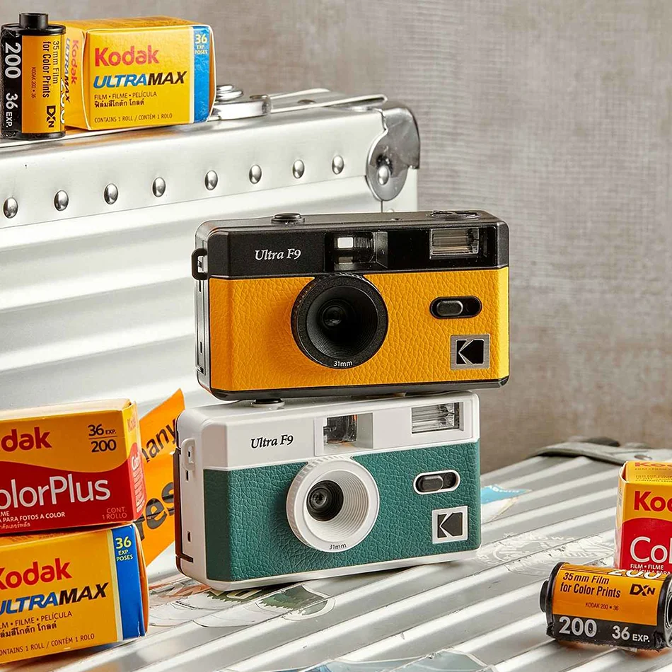 Фото Классическая пленочная камера Kodak Ultra F9/F9S, 35 мм, без фокуса, многоразовая встроенная вспышка, несколько цветов, портативная дополнительная пленка №5