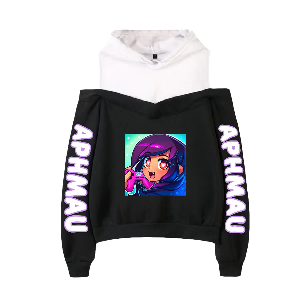 

Aphmau Merch Hoodie Female Off Shoulder Hoody Women's Pullover Sweatshirt Harajuku Streetwear 90s Youthful Clothes