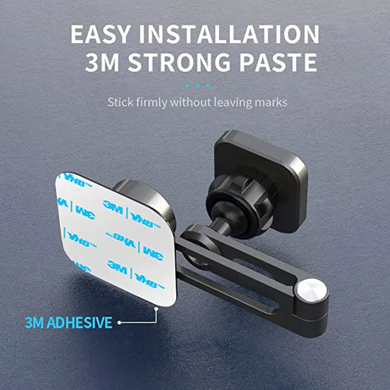 magnetic car phone holder floating screen gps mount stand foldable metal smartphone bracket for tesla iphone cellphone support free global shipping