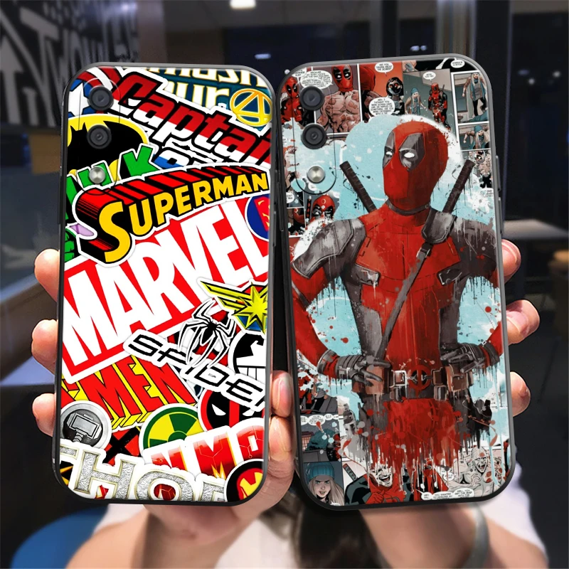 

Marvel Comics Logo Phone Case For Samsung Galaxy A32 4G 5G A51 4G 5G A71 4G 5G A72 4G 5G Back Coque Carcasa Liquid Silicon