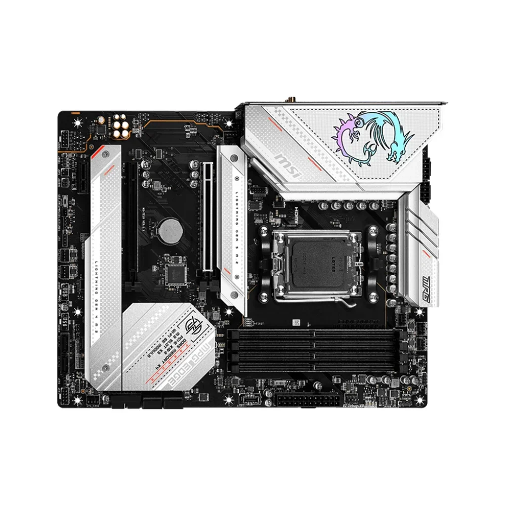 Материнская плата MSI MPG B650 EDGE WIFI поддерживает процессор Ryzen 7 7700X 7800X3D 5 7600X