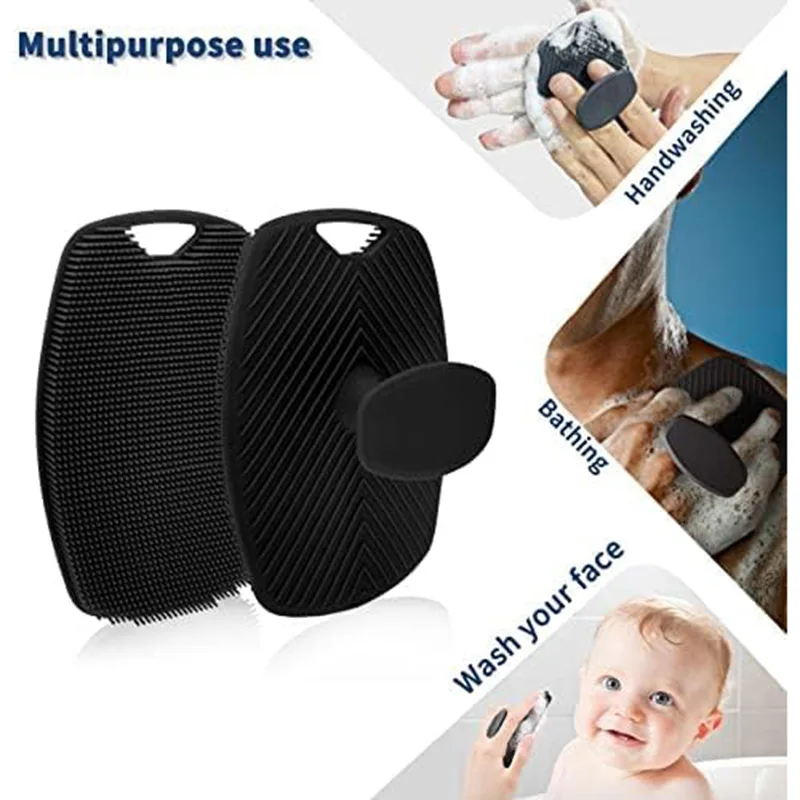 Силиконовый скребок для тела нескользящий лица ручная щетка чистки мужчин и