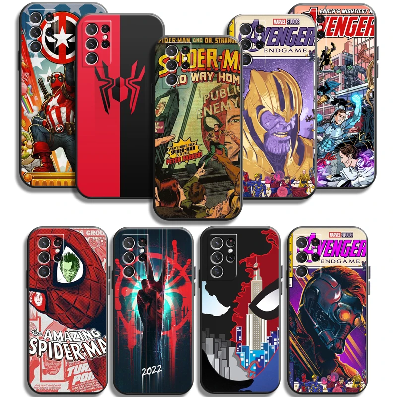 

Marvel Spiderman Phone Cases For Samsung Galaxy A31 A32 4G A32 5G A42 5G A20 A21 A22 4G 5G Coque Funda Soft TPU