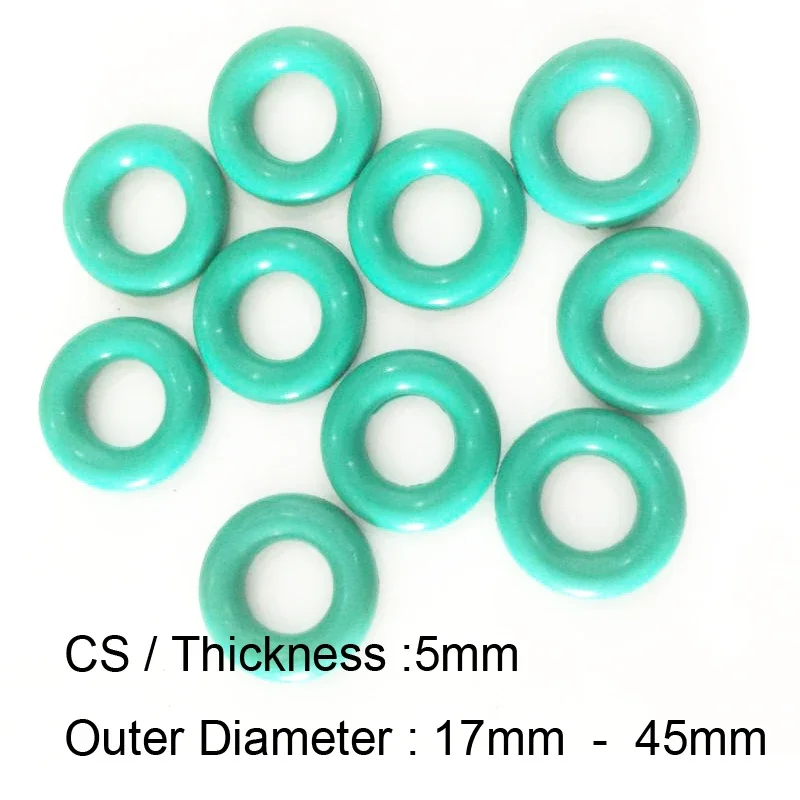 20 шт. CS 5 мм x наружный диаметр 17/18/19/20/22/23/24/25/26/27/28/30/32/34/35/38/40/42/45 фторкаучуковая