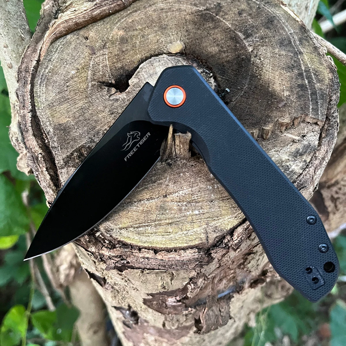 Складной нож FREETIGER карманный клип с рукояткой G10 лезвие D2 для ежедневного