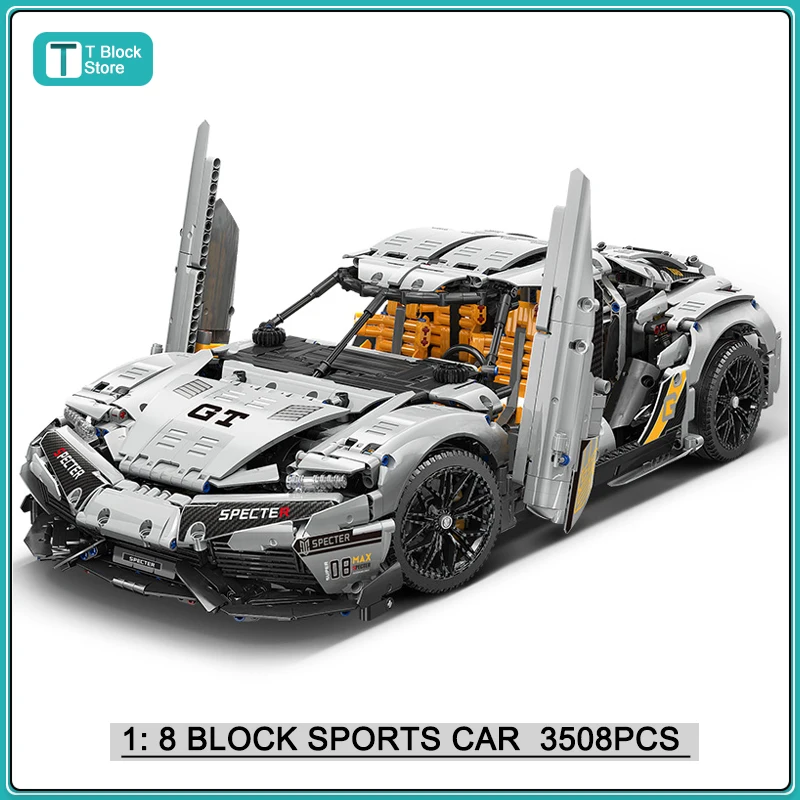 

Техническая идея, знаменитый гоночный автомобиль в сборе, строительные блоки, эксперт, модель скоростного автомобиля, конструктор Moc, игруш...