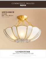copper lamp full copper lamp american fashion modern brief romantic study light ceiling light
