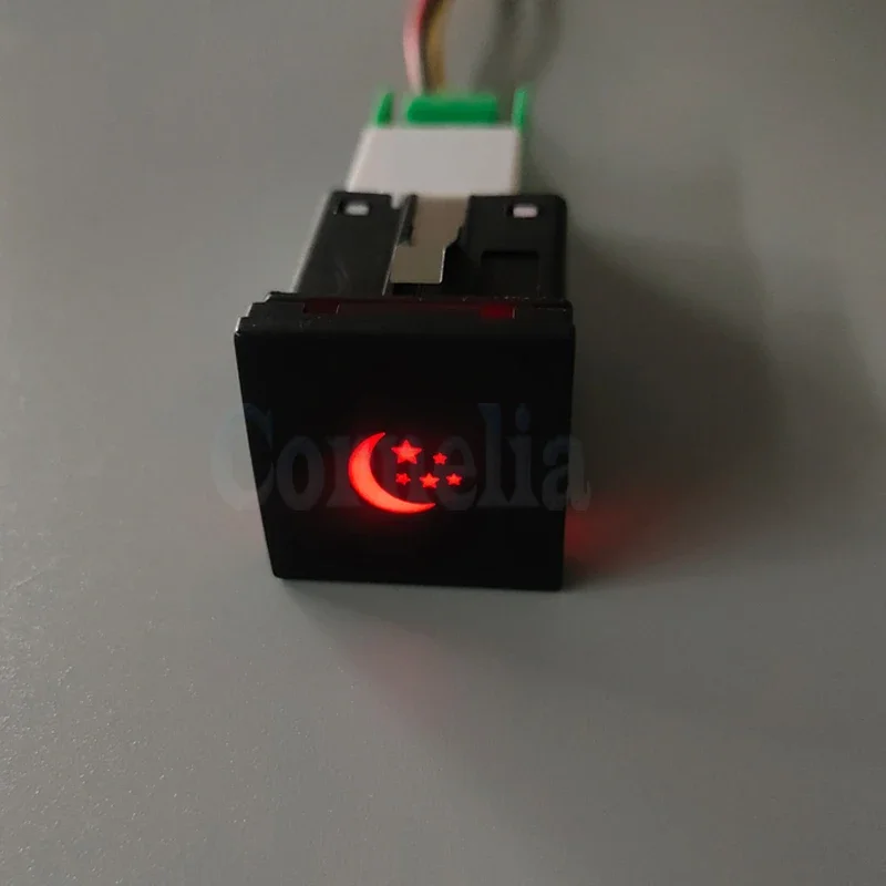 Красно-зеленая искусственная Автомобильная звезда управляющая кнопка с