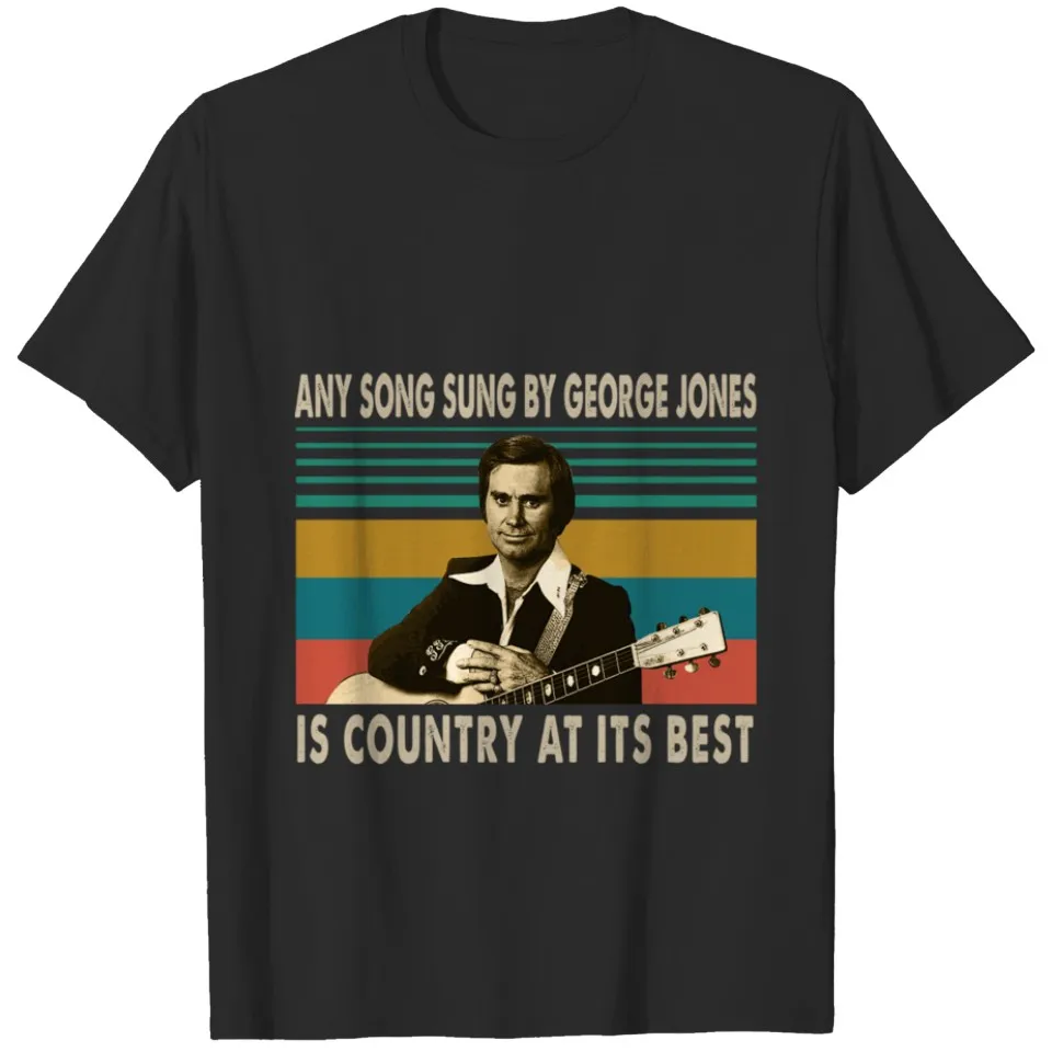 Футболки George Jones с надписью Any Song Sung от Is Country At Its-Best-
