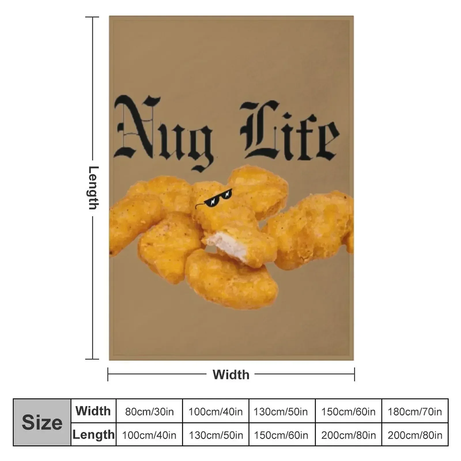 Одеяло Nug Life Chicken Nuggets одеяло туристические одеяла для пикника