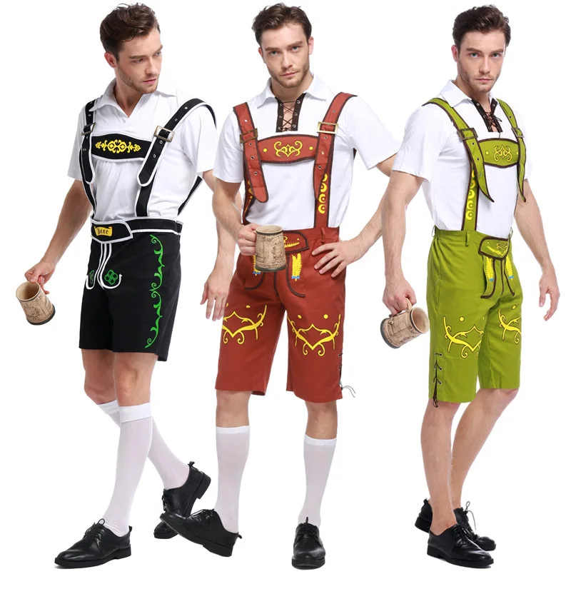 

Женский костюм на Октоберфест Lederhosen, баварский костюм на Октоберфест, Немецкий фестиваль, пивной мужской косплей, костюм на Хэллоуин для вечеринки 49