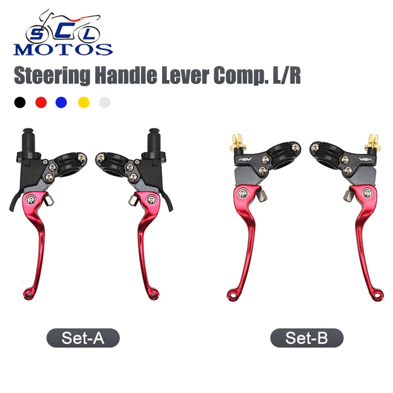 

Sclmotos- CNC Aluminum Brake Lever ASV Motorcycle Brake Clutch Levers For Honda CR100 CR250 XR250 CFR 230 Yamaha Kawasaki KLX