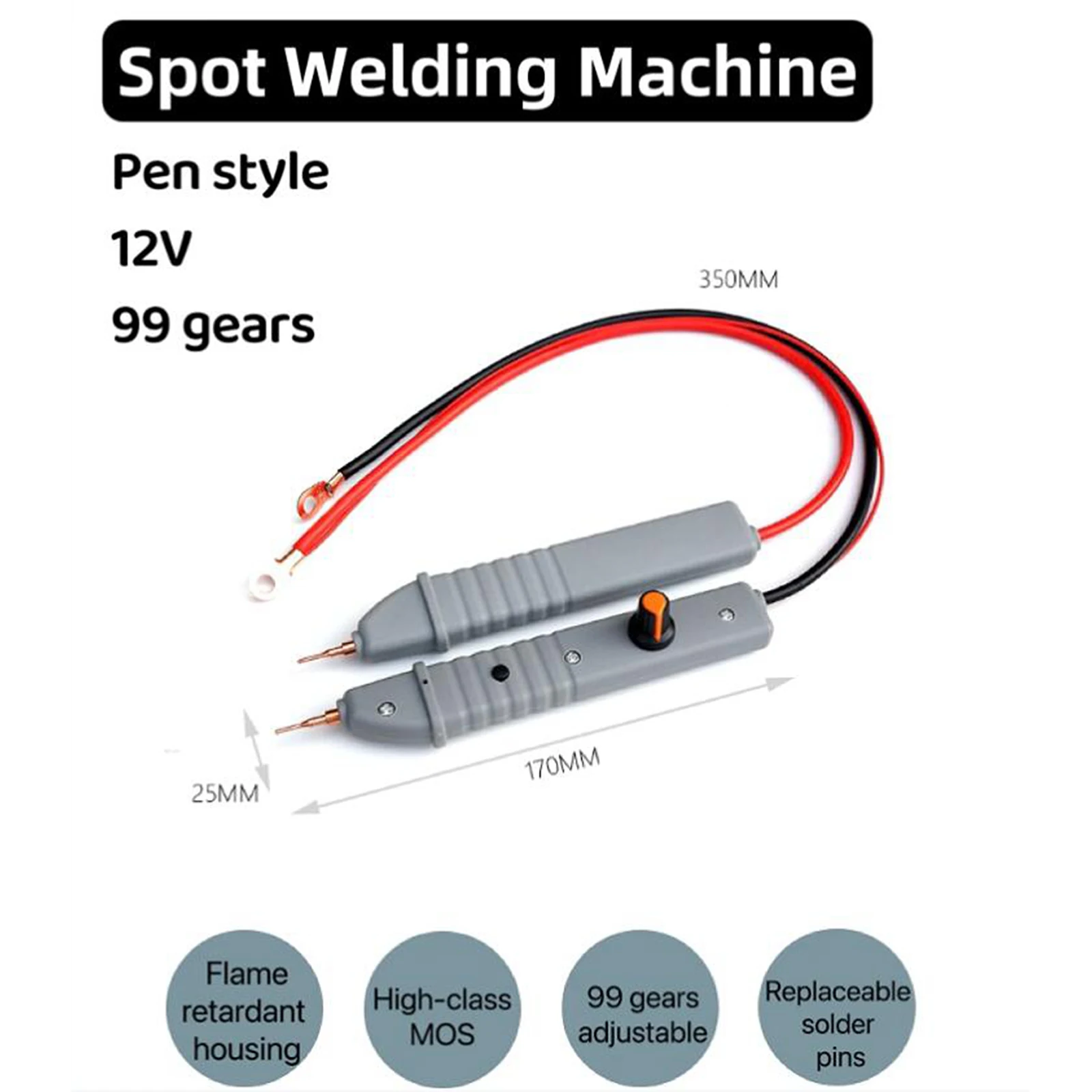 

Аппарат для точечной сварки со встроенным индикатором, 6 м, никелевый лист, портативные регулируемые шестерни, триггер, сварочный аппарат, сварка, аксессуары «сделай сам»