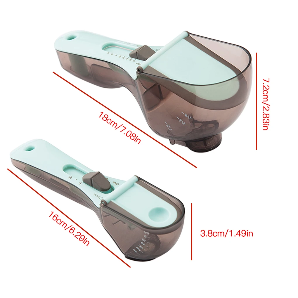 Набор регулируемых мерных ложек со шкалой 2 шт. |