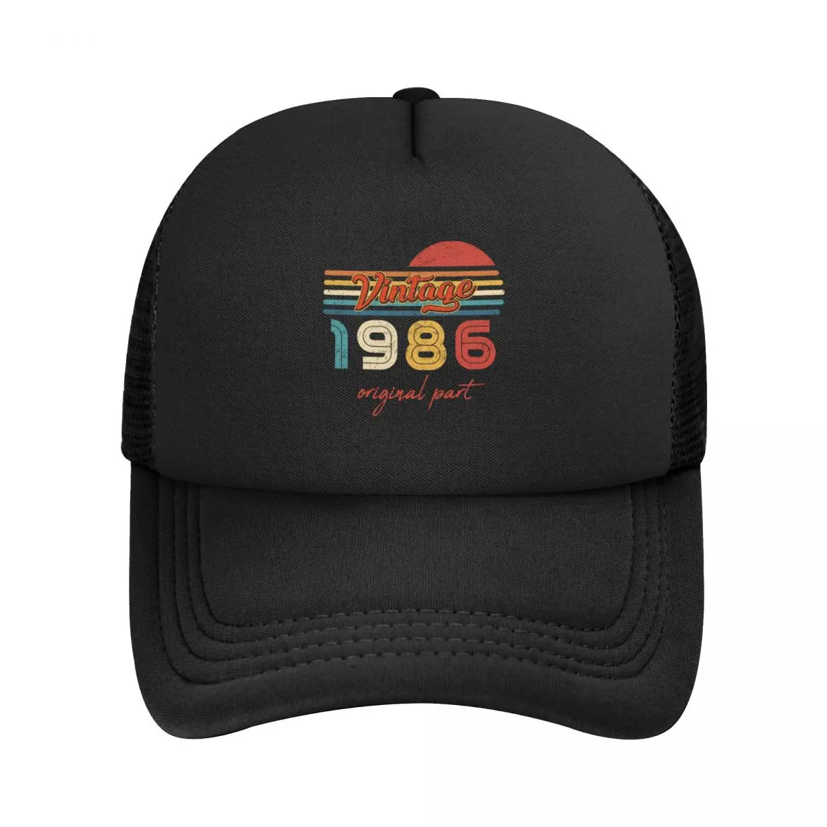

Fashion Vintage 1986 Original Part Year Old Trucker Hat Women Men Personalized Adjustable Unisex Baseball Cap Spring