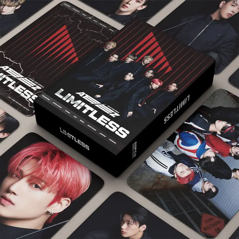 

55PCS/Set Kpop Idol ATEEZ New Album LOMO Cards Photo Cards BEYOND MOVEMENT HD Printed Photocards For Fans Collection Cards