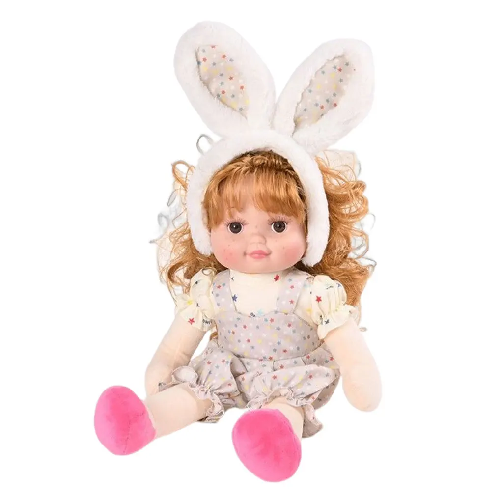 

40cm Freckle Doll Vinyl Lifelike Toddler Home Nursery Bedroom Dress up Toy Adorable Baby Shower Gifts Girls Type 1