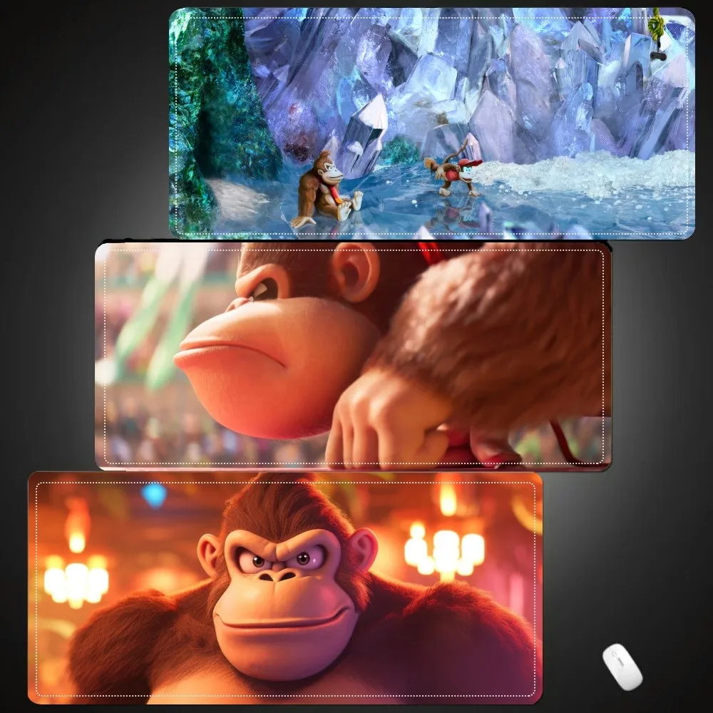 D-Donkey K-Kong Mousepad Mouse Pad Laptop Gaming Accessories Large Desk Mat Computer Gamer Keyboard Rug Carpet