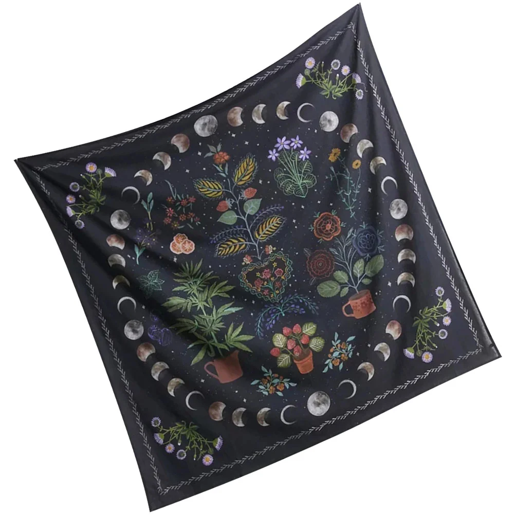 

Bedroom Decorative Tapestry Hanging Ornament Coffee Shop Wall Decor Black