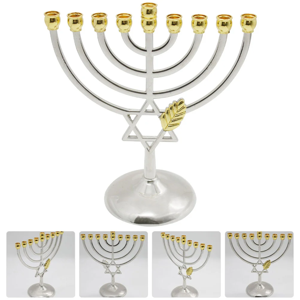 

Wedding Table Decor Holder Statue Hanukkah Tapered Candlestick Holders Menorah Retro Fireplace Candelabra Pentagram