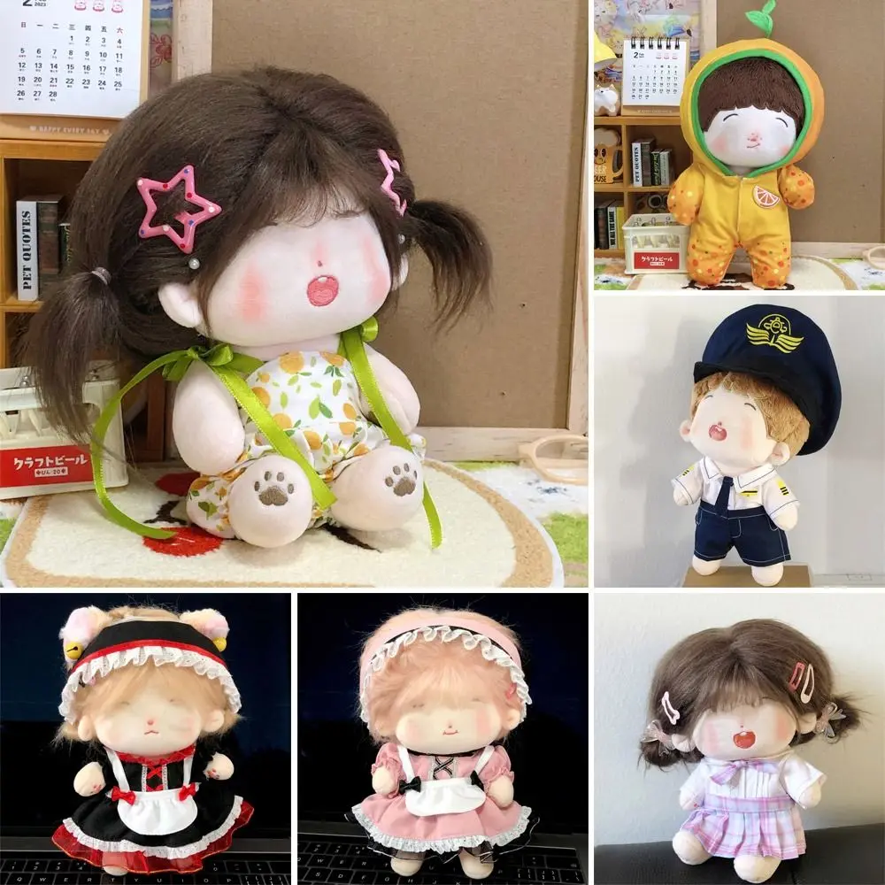 

Миниатюрная футболка для куклы ручной работы, в стиле горничной Jk, Одежда для куклы 20 см Bjd, повседневная одежда, платья, подарок «сделай сам», аксессуары для кукол