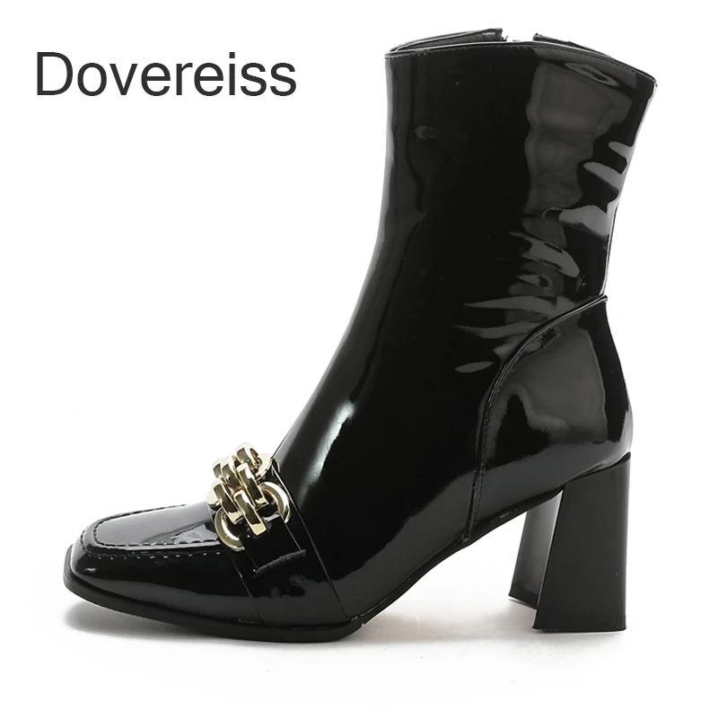 

Женские ботильоны на квадратном каблуке 6 см, большие размеры 42 43