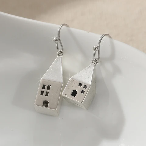 Серебряные серьги-капельки NovoPublic