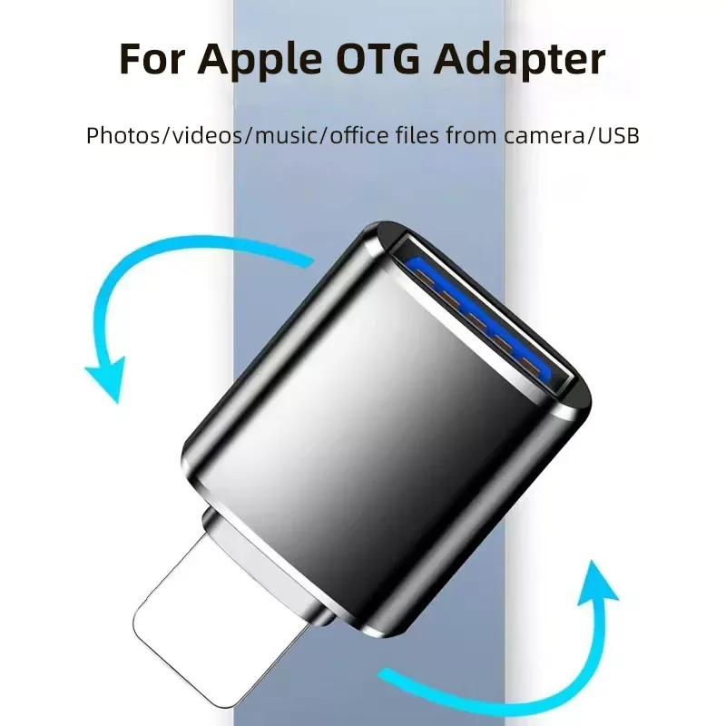 

USB3.0 OTG Adapter 13 Pro 12 11 XS Max XR X IPad U Disk Lighting Male To USB 3.0 Adapter Keyboard Mouse Converter