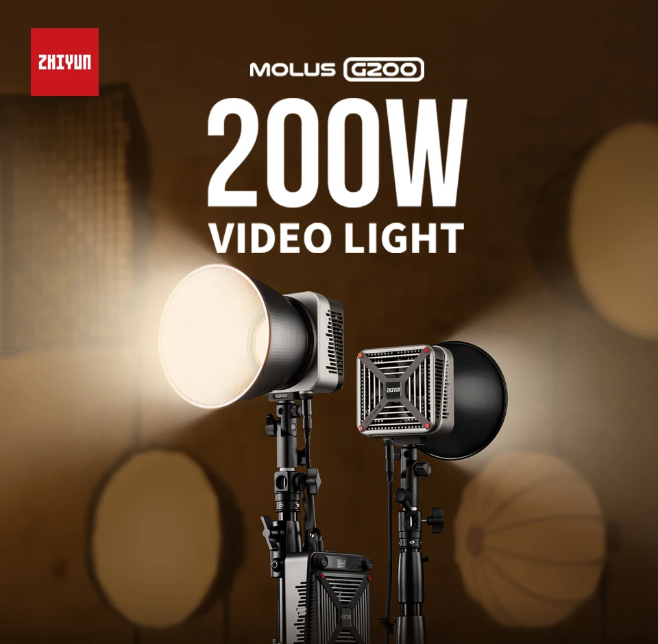 Светодиодный светильник ZHIYUN MOLUS G200 200 Вт COB