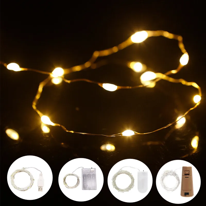 

10M Garden Holiday Light Copper Wire Light LED Starry String Outdoor for Christmas Garland Wedding Party Decoration Fairy Light